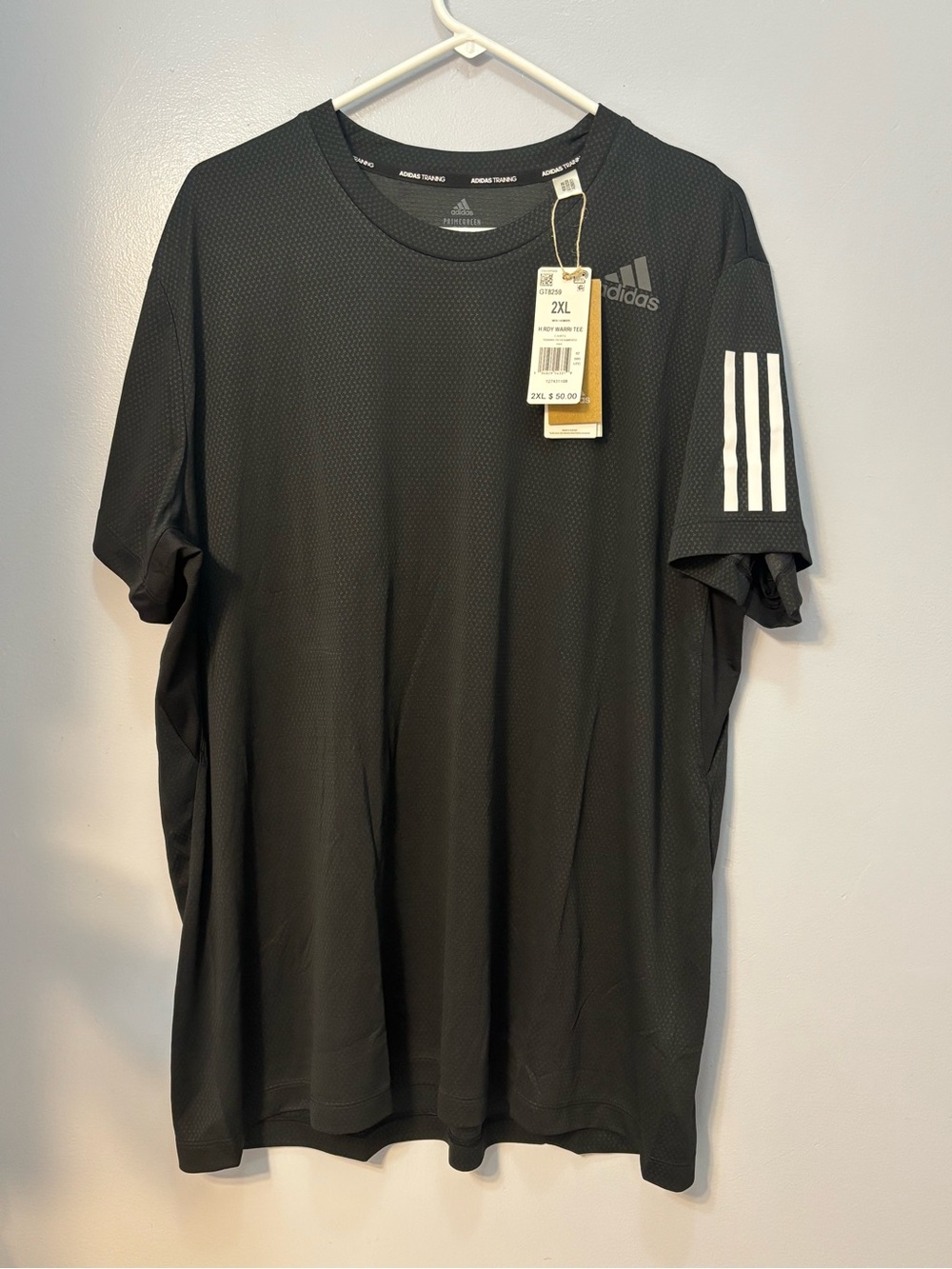 adidas HEAT.RDY Warrior Tee in Black Sz 2XL. NWT
